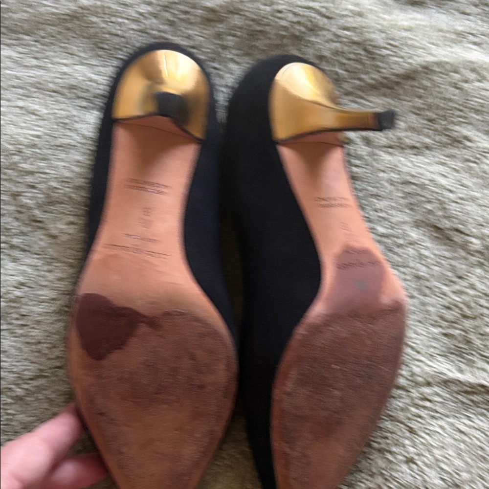 Kate Spade Black Suede Heels - Picture 4 of 4